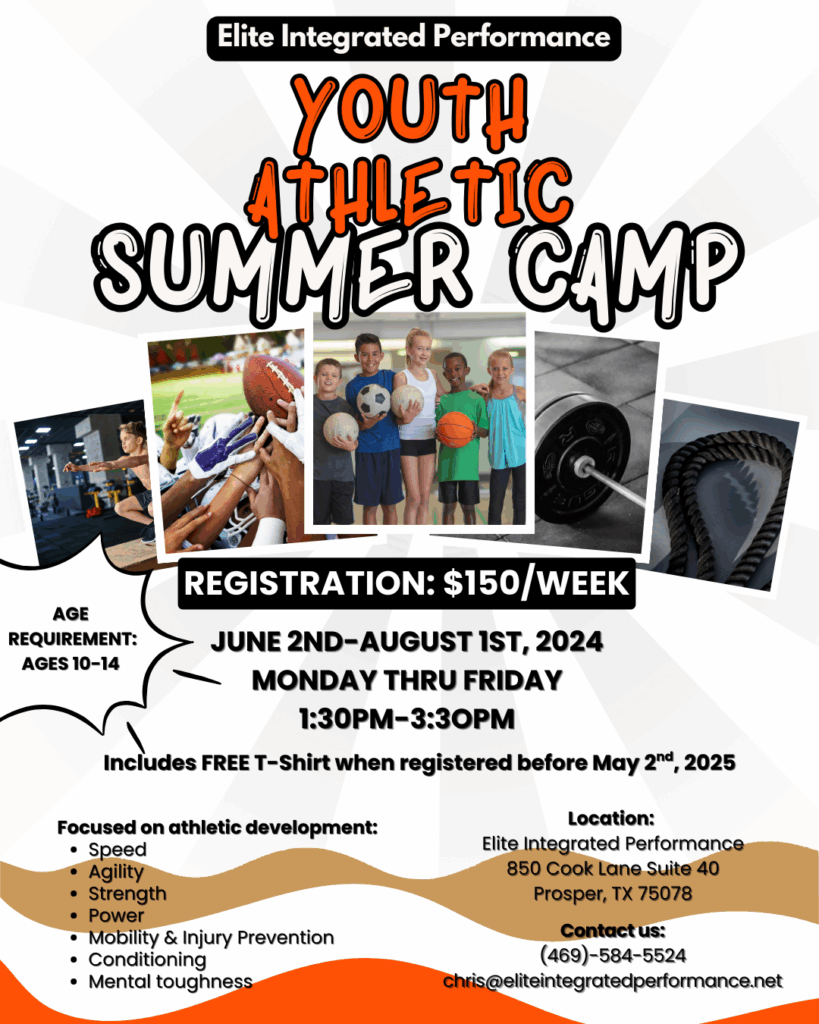 Youth athletic summer camp in prosper texas