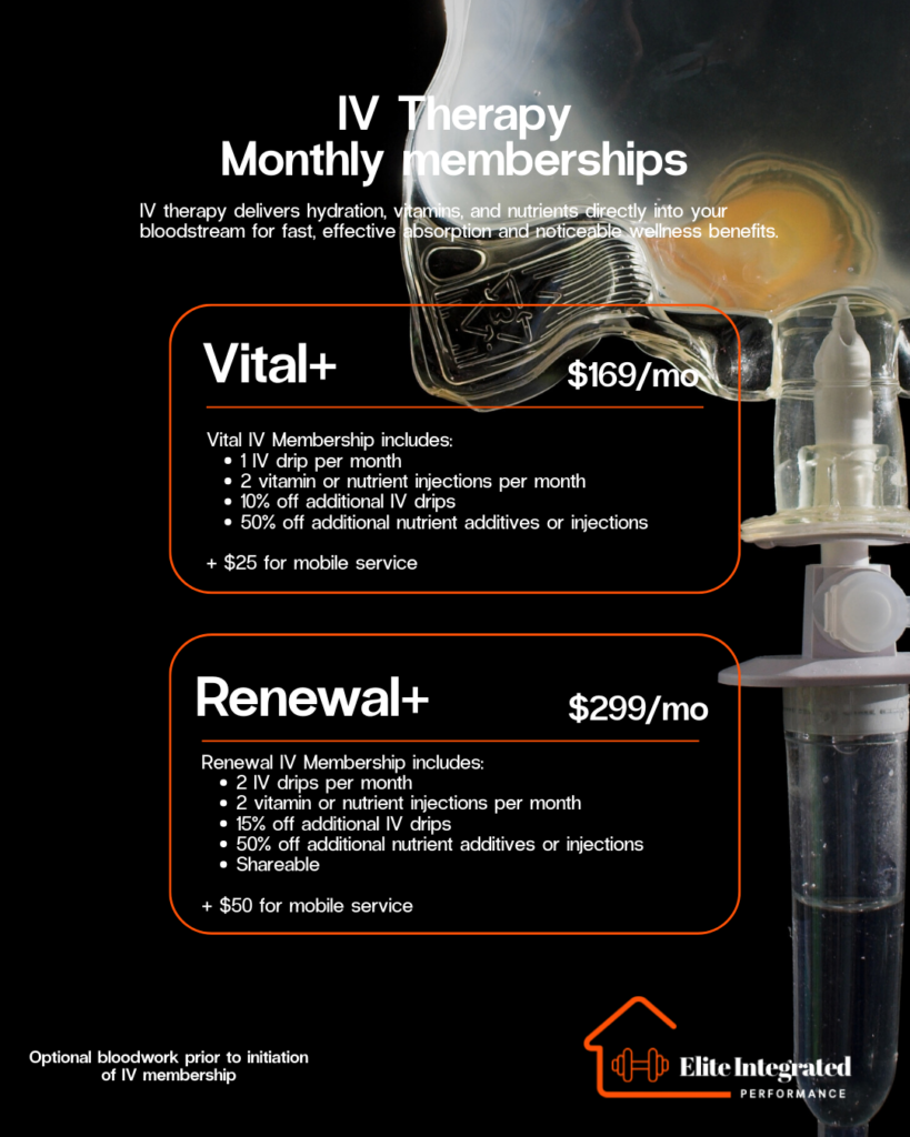 IV therapy membership