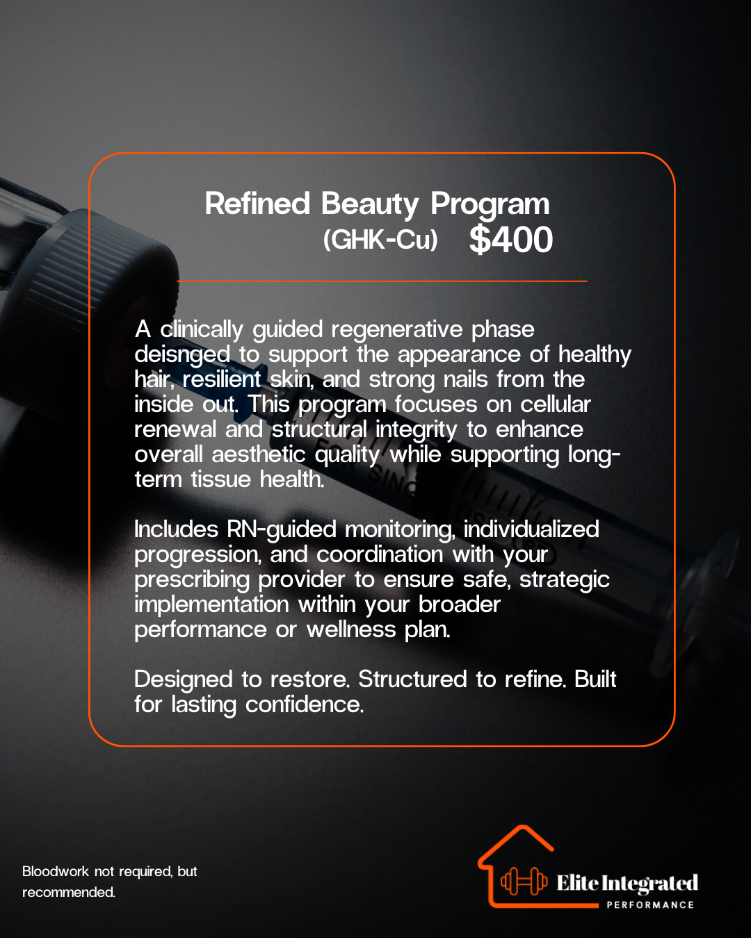 Peptide programs