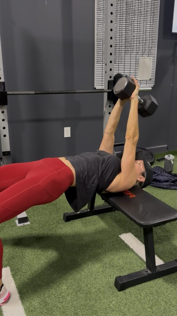 Woman lifting weights, strength training, lean, prosper texas, personal training